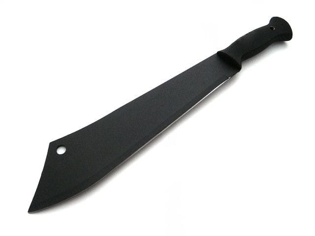 Knife machete turista, cazador, táctico, militar Foto de stock 2135817899
